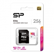   Micro SDXC 256Gb Silicon Power Elite U1 V10 A1 +  SD (SP256GBSTXBV1V20SP)