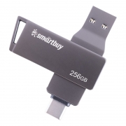 256Gb Smartbuy MC45 Metal Dual USB A/USB C  (SB256GBMC45)