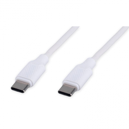  USB 2.0 Type C M-M - 1 , 60, 3A, PD/QC3.0, , Cablexpert (CC-USB2-CMCM-60-1M-W)