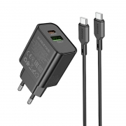   Borofone BA88A, QC3.0/PD 20W USB A+C +  Type C, 