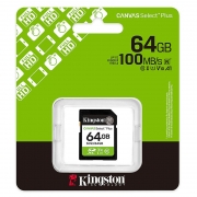   SDXC 64Gb Kingston Canvas Select Plus U1 V10 100 / (SDS3/64GB)