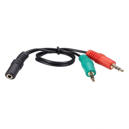     3.5 4-pin jack -> 2 x 3.5 plug, 0.2 ,  Telecom (TAV4365-0.2M)