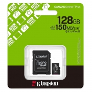   Micro SDXC 128Gb Kingston Canvas Select Plus U1 V10 A1 +  SD (SDCS3/128GB)
