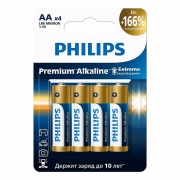  AA Philips Premium Alkaline LR6, 4, 