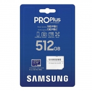   Micro SDXC 512Gb Samsung Pro Plus U3 A2 V30, R180/130 / +  SD (MB-MD512SA/EU)