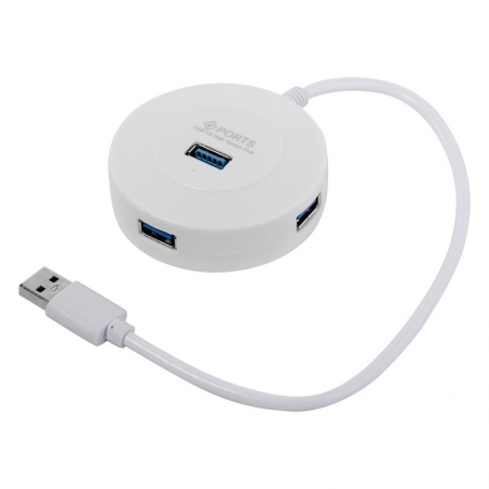 HUB 4-port Smartbuy SBHA-7314-W, USB 3.0,  30 , 