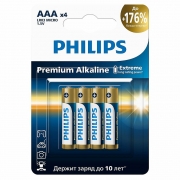  AAA Philips Premium Alkaline LR03, 4, 