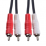  / 2 RCA plug - 2 RCA plug, 1.0 , Perfeo (R3001)
