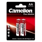 Батарейка AA Camelion Plus Alkaline LR6-2BL, щелочная, 2шт, блистер