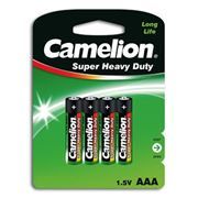Батарейка AAA Camelion Super Heavy Duty R03P-BP4G, солевая, 4 шт, блистер
