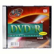 Диск DVD+R VS 8,5 Gb 8x DL Ink Printable, Slim Case (VSDVDPRDLSLPR01)