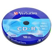Диск CD-R VERBATIM 700Mb Extra Protection 52x, Shrink, 10шт (43725)
