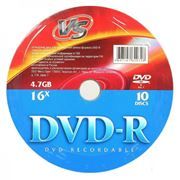 Диск DVD-R VS 4,7 Gb 16x, Shrink 10шт (VSDVDRS1001)
