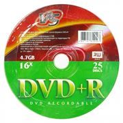 Диск DVD+R VS 4,7 Gb 16x, Shrink 25шт (VSDVDPRS2501)