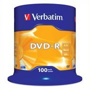  DVD-R Verbatim  4,7 Gb 16x, Cake Box, 100 (43549)