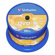  DVD-R Verbatim  4,7 Gb 16x, Cake Box, 50 (43548)