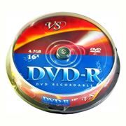 Диск DVD-R VS 4,7 Gb 16x, Cake Box, 10шт (VSDVDRCB1001)
