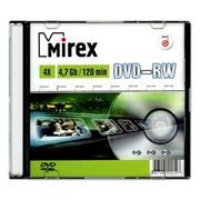 Диск DVD-RW Mirex 4,7 Gb 4x, Slim Case (UL130032A4S)