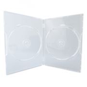 BOX 2 DVD 14mm, прозрачный, двустороннее расположение дисков