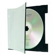 BOX 1 CD Clip Tray 3мм A-Media (бумажный верх, перфорация)