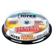 Диск DVD+R MIREX 8,5 Gb 8x DL Printable, Cake Box, 10шт (130069A8L)