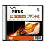 Диск DVD+R MIREX 4,7 Gb 16x, Slim Case (UL130013A1S)