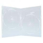 BOX 2 DVD Slim 9mm, прозрачный, глянцевая пленка (коробочка на 2 DVD)