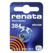 Батарейка Renata R 384 SR41W 1.55V, 1 шт, блистер