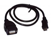 Кабель USB 2.0 Af - micro Bm, 0.2м, черный, Linkerr