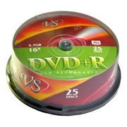 DVD+R VS 4,7 Gb 16x, Cake Box, 25 (VSDVDPRCB2501)