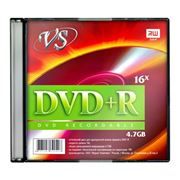 Диск DVD+R VS 4,7 Gb 16x, Slim Case (VSDVDPRSL501)