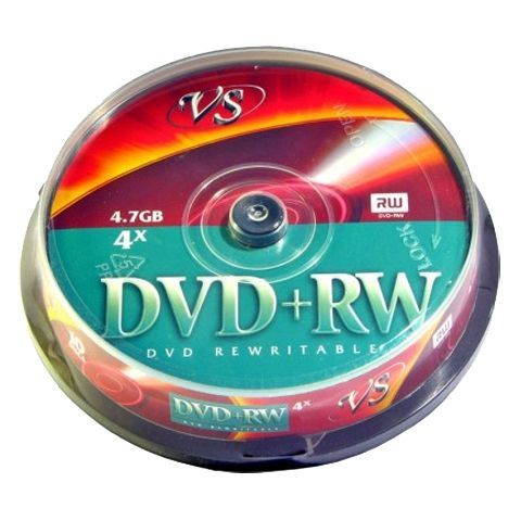  DVD+RW VS 4,7 Gb 4x, Cake Box, 10 (VSDVDPRWCB1001)