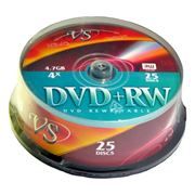  DVD+RW VS 4,7 Gb 4x, Cake Box, 25 (VSDVDPRWCB2501)