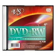 Диск DVD+RW VS 4,7 Gb 4x, Slim Case (VSDVDPRWSL501)